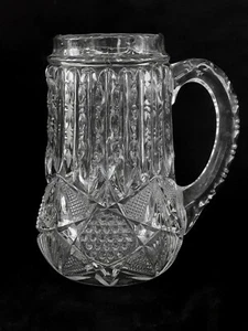Antique EAPG pressed glass water pitcher 8.5 inches   - Picture 1 of 12
