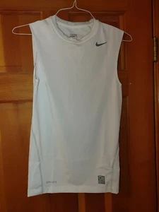 NIKE PRO COMPRESSION NO SLEEVE SHIRT 336711 100 - Picture 1 of 3