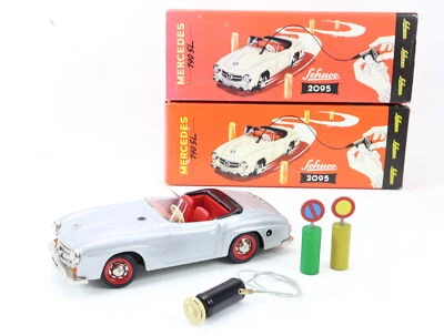 Schuco 2095 Modellauto PKW Mercedes 190 SL Federwerk Fernlenkauto / Blech OVP - Bild 1 von 4