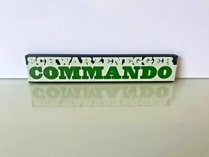 Commando Logo Arnold Schwarzenegge 1985 Action Thriller John Matrix Ex-black Ops - Picture 1 of 1