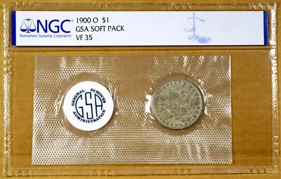 1900-O NGC VF35 Morgan Dollar - GSA Soft Pack - Image 1 of 2
