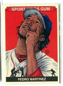 2013 ITG Sport Kings Gum Series F Pedro Martinez PREMIUM BACK #284 RED SOX - Picture 1 of 2