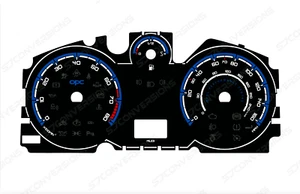 Vauxhall (Opel) Astra H/Zafira B VXR OPC blaue Zifferblatt Karten Carbon Messgeräte - Bild 1 von 3