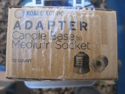 10 KOBI  E26 to E12 Adapters Converter Light Bulb Socket   Medium to Candelabra  - Image 1 of 4