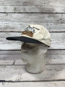 Y2K Stihl 2000 Wolves Wolf Outdoor Embroidered Equipment RARE Snapback Hat Cap - Picture 1 of 7