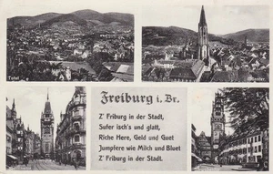 Schöne alte AK Freiburg i. Br. / Stempel Emmendingen 1940 - Bild 1 von 2