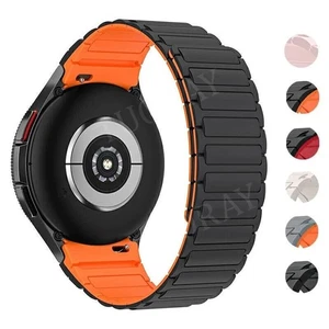 For Samsung Galaxy Watch 7 FE 6 Classic 5 Pro 4 44mm 40mm Magnetic Silicone Band - Picture 1 of 31