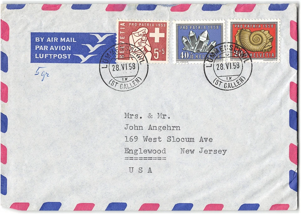 Switzerland to NJ, 1958 - Image 1 of 1