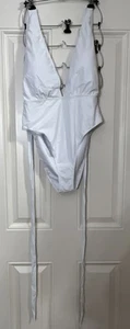 CUPSHE Damen Badeanzug Einteiler sexy tiefer V-Ausschnitt Baden Gr. XXXL - Bild 1 von 6