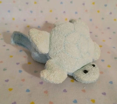 Antigua correa de muñeca de felpa de tela de felpa de felpa azul pastel azul marino para bebé juguete de sonajero Foto 1 de 4