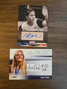 (2) JENNY FINCH 2005 FLEER /150 CAT OSTERMAN 2012 AMERICANA /368 #FA-JF& #72 - Zdjęcie 1 z 2
