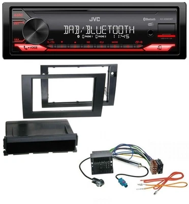 JVC Bluetooth USB DAB MP3 Autoradio für Audi A4 01-08 B6 B7 Symphony Quadlock - Bild 1 von 4