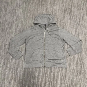 Vuori Halo Performance Hoodie 2.0 Full Zip Grey Logo Women’s Size XXL - Picture 1 of 5