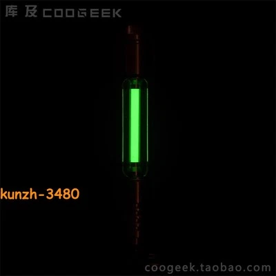 STOCK  1pcs Glass Night Luminous Tube  25 Years Lamp Tube w/ Titanium Enclosure - Image 1 of 4