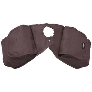 81JT 7" X 8" Tough 1 Heavy Denier Nylon Durable Pommel Bag W/ 2" Gusset Brown - Picture 1 of 1