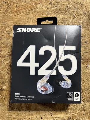 Shure SE425-CL Natural Sound Isolating 3.5mm Cable Earphones- Clear - Image 1 of 4