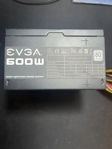 EVGA 600W 80 Plus Certified Power Supply Non Modular - Picture 1 of 4