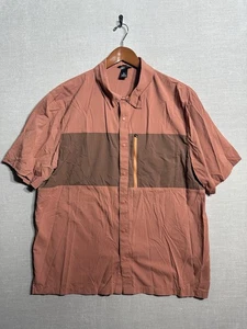 Cotopaxi Cambio Hemd Herren Large Braun Orange Kurzarm Knopfleiste Outdoor - Bild 1 von 8