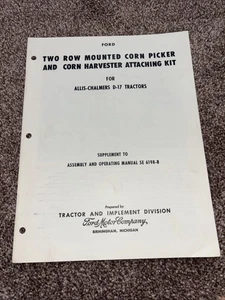 Ford Allis Chalmers 2-reihig montiert CornPicker & Harvester manuell für D-17 Traktor - Bild 1 von 4