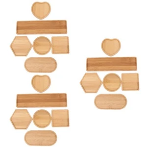 Bandeja de trabajo de oficina para palet de madera de mosaico de 3 piezas accesorios artesanales para el hogar - Imagen 1 de 12