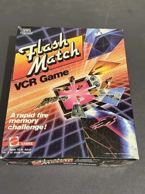 Vintage 1986 Flash Match VCR Game VHS - Rapid Fire Memory Challenge Game - Image 1 of 4