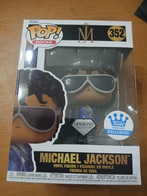 Funko Pop! Rocks #352 Michael Jackson Diamond Funko Shop Exclusive W/protector