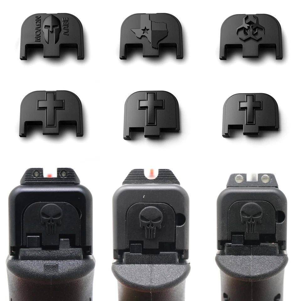 MAKERSHOT 3D Aluminum Slide Cover Plates for Glock 17-41 42 43 43X 48 (Gen 1-5)