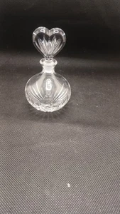 Waterford Marquis Crystal Art Glas Parfüm Flakon mit Herz Stopfen - Bild 1 von 3