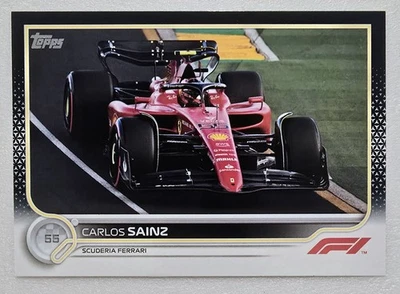 2022 Topps Formula 1 F1 - Carlos Sainz BLACK 10/10 Parallel #31 BOOKEND! - Image 1 of 2