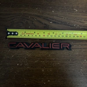 Chevrolet Cavalier car small emblem badge plastic red vintage 7 inches - Bild 1 von 9
