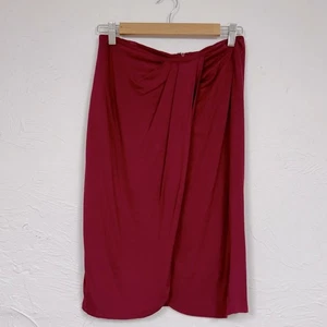 Lovers and Friends Burgunderrot Faux Wickel Minirock Damen M Coquette - Bild 1 von 10