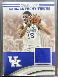 2016 Panini Kentucky Wildcats Memorabilia Karl-Anthony Towns #KAT-UK - Picture 1 of 2