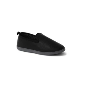 Nuevas con etiquetas Pantuflas de cuero sintético resistentes a la intemperie para hombre forradas de lana talla 9,5/10 $48 T0007 - Imagen 1 de 1