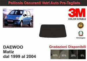 pellicola oscurante vetri daewoo matiz dal 1999-2004 lunotto - Imagen 1 de 1