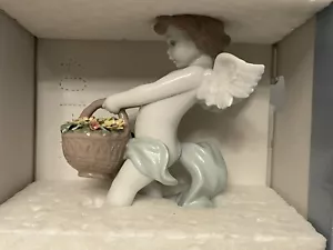 FIGURA DE ÁNGEL DE LA COSECHA DEL CIELO LLADRO #8676 60 ANIVERSARIO 01008676 ¡con caja! - Imagen 1 de 18