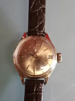 Reloj Invicta Automático Vintage Años 60 Mujer  25 Rubíes - Chapado en Oro - Imagen 1 de 4