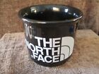 Tasse tasse à café mouchetée noire The North Face lourde rare