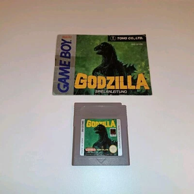 Godzilla - Gameboy Spiel Modul + Anleitung Nintendo Game Boy Cartridge Toho 1989 - Bild 1 von 4