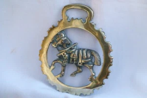 Vintage Horse Brass. Horse in harness - Picture 1 of 2