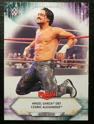 2021 Topps WWE #17 Angel Garza Def. Cedric Alexander Raw - Image 1 of 2