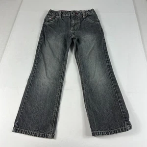 Y2K Tommy Hilfiger Jeans Kids 6 Straight Leg Black Faded Cotton Denim - Picture 1 of 22