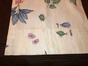 2 Croscill Botanica Lined Weighted Curtain Panels Yellow Floral Leaves 40X84"s - Picture 1 of 4
