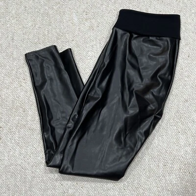 ASSETS by SPANX Women's All Over Faux Leather Leggings Black Plus Size 1X - Image 1 of 4