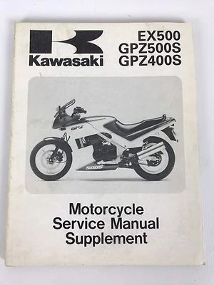Manual de servicio de motocicleta Kawasaki EX500 GPZ500S GPZ400S 1991 suplemento Foto 1 de 3