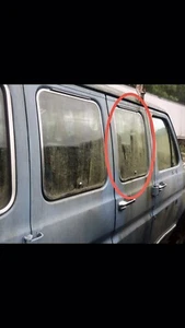 75-91 Ford Van Econoline E250 XL Passenger Side Door Glass Window Front Pop Out - Picture 1 of 2