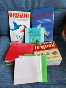 Lot of 3 Origami Books + DVD and Bundles Of Origami Paper Beginner- Expert - Picture 1 of 4