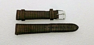 Genuine Michele 18mm Brown Corduroy Watch Band Strap Pre-Owned - Picture 1 of 4