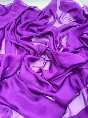 1 METER CADBURY SOFT CATIONIC CHIFFON FABRIC 58” WIDE - Image 1 of 4