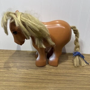 Vintage 1981 My Pretty Pony Toy 10.5 Inches Tall Hasbro Blonde Romper little - Picture 1 of 16