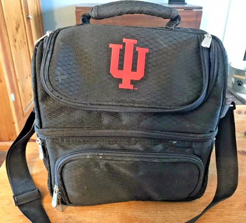 INDIANA UNIVERSITY HOOSIERS picnic bag _ Oniva Picnic Time tailgating lunch IU Cover
